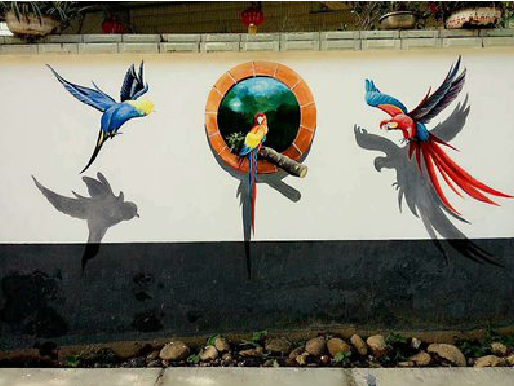 百色视觉错位-3D墙绘设计