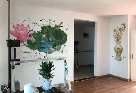 百色墙体彩绘相比墙纸的优势。